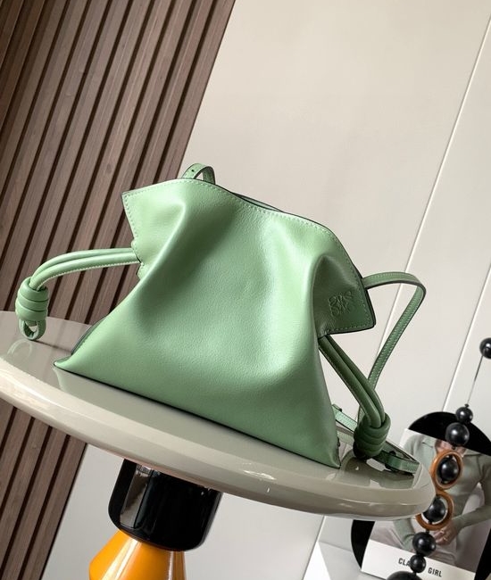 Loewe Flamenco Nappa Leather Clutch 9036 Green