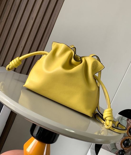 Loewe Flamenco Nappa Leather Clutch 9036 Yellow