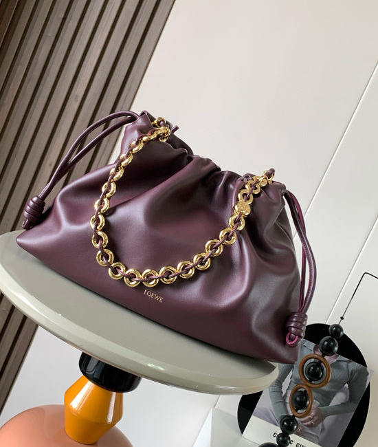 Loewe Flamenco Large Nappa Leather Clutch Bag 9088