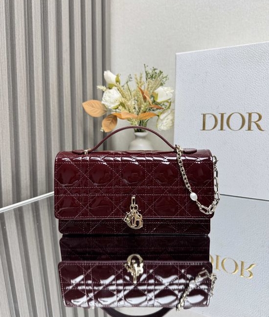 Christian Dior CD Lady Christian Dior CD Pearl Clutch Bag 0809