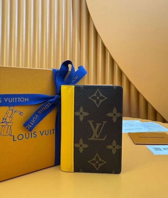Louis Vuitton LV Pocket Wallet Monogram Canvas Compact M12834