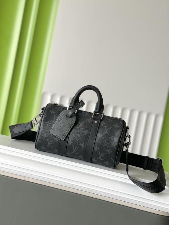 Louis Vuitton Keepall Black Flower Pillow Bag M46271