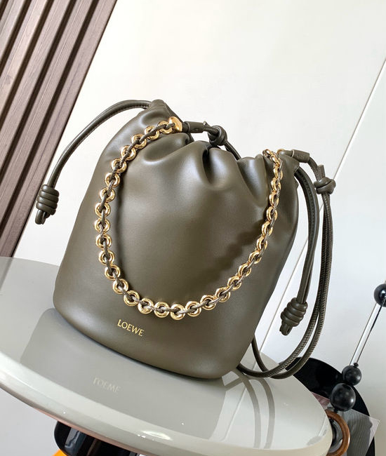 Loewe Flamenco Purse Bucket Leather Bag 9062