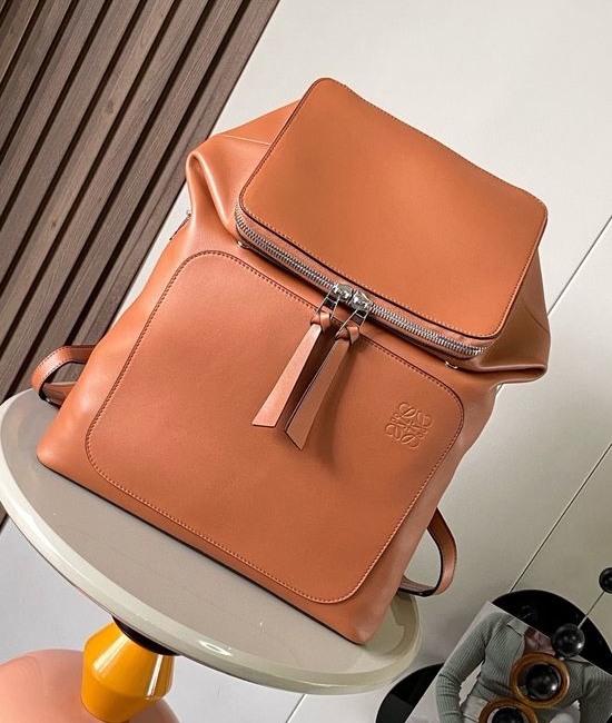 Loewe Goya Backpack Practical Brown Backpack 9065