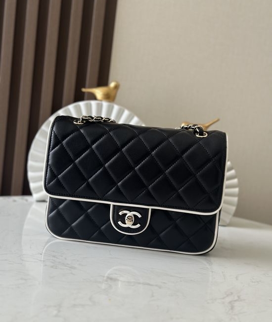 Chanel Classic Flap Enamel Buckle Bag 3336