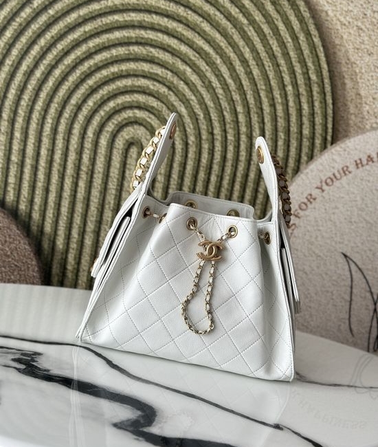 Chanel Hobo Drawstring Bucket Bag AS5293