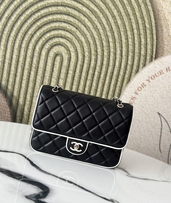 Chanel Classic Flap Enamel Buckle Large Bag 3336