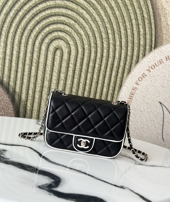 Chanel Classic Flap Bag Enamel Buckle 3335