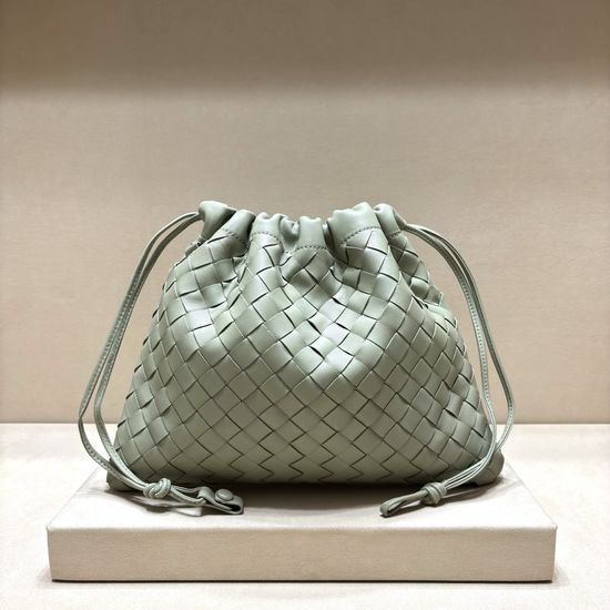 Bottega Veneta Dustbag Woven Drawstring Shoulder Bag 3005