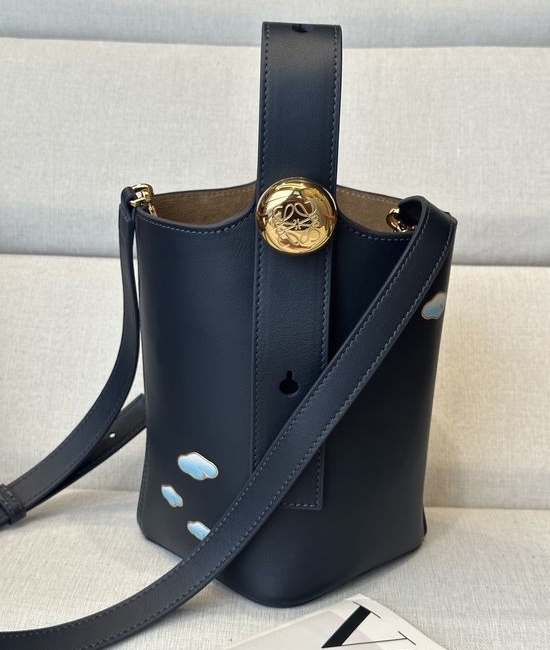 Loewe Cloud Pattern Nappa Leather Bucket Bag 332S