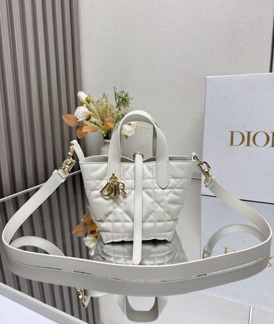 Christian Dior CD Toujours White Leather Mini Bag 2834