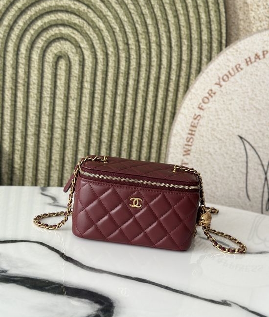 Chanel Cosmetic Box Bag With Adjustable Chain 66015