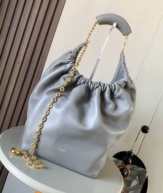 Loewe Squeeze Medium Nappa Leather Handbag 9041