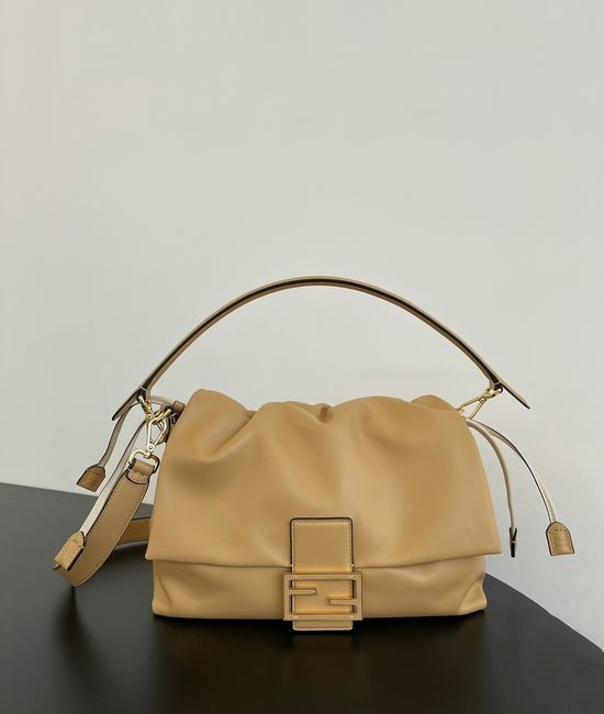 Fendi Mamma Baguette Lambskin Bag 8835 Apricot