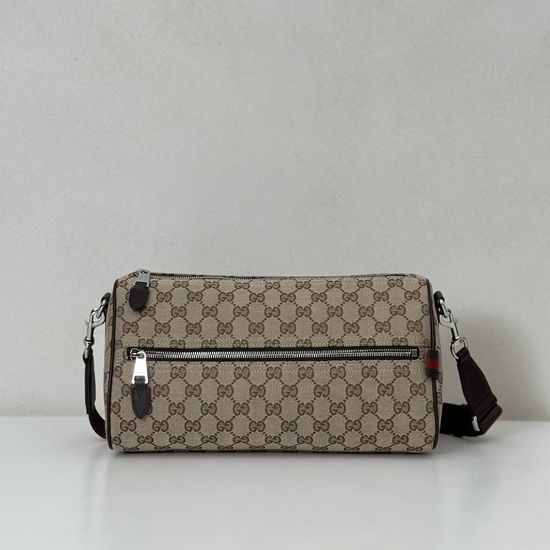 Gucci Apricot Fabric Crossbody Bag 834455
