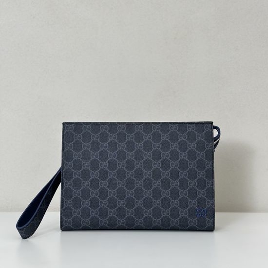 Gucci Black Blue Leather Bag 768255