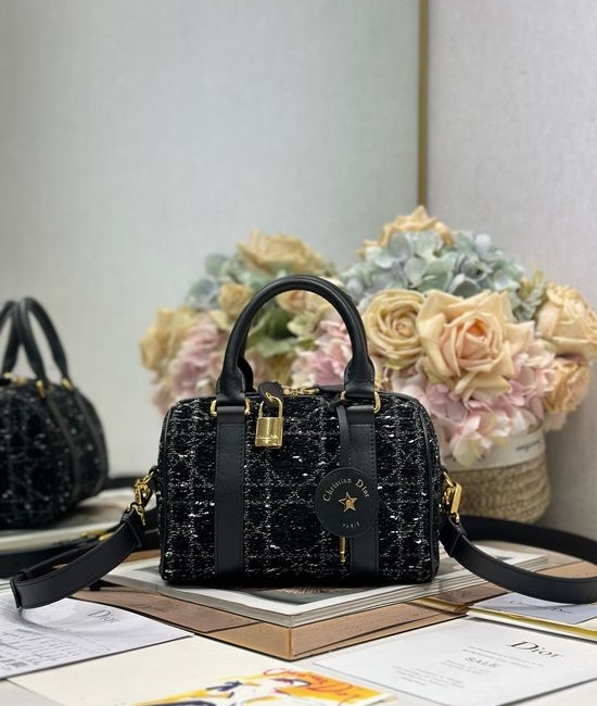 Christian Dior CD Groove Quilted Handbag 1365