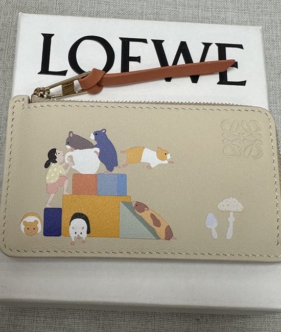 Loewe Embedded Pattern Card Holder A11