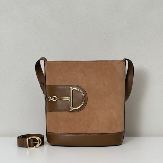 Gucci Tote Bag Suede Brown 833660