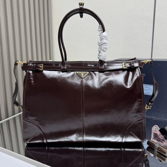 Prada LusSolf Leather Large Crossbody Bag 1BA439