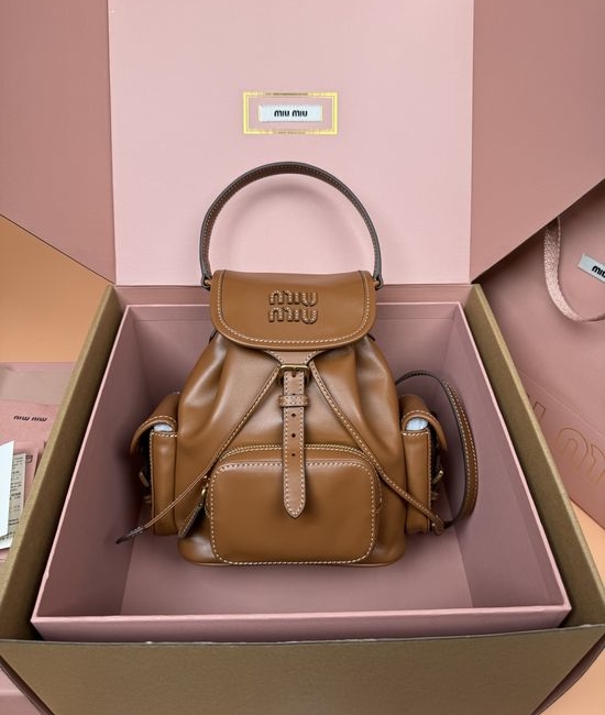Miu Miu Cowhide Campus Backpack 5BZ043