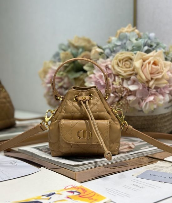 Christian Dior CD Christian Dior CD Caro Mini Bucket Bag 3372