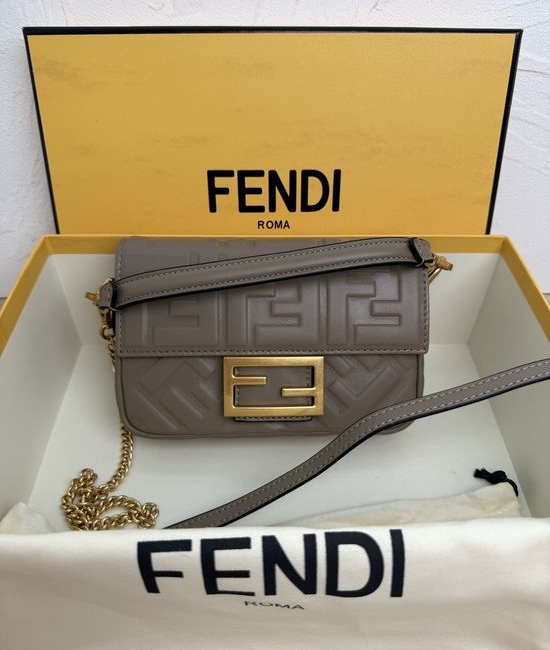 Fendi Baguette Mini Nappa Leather Handbag 0191S