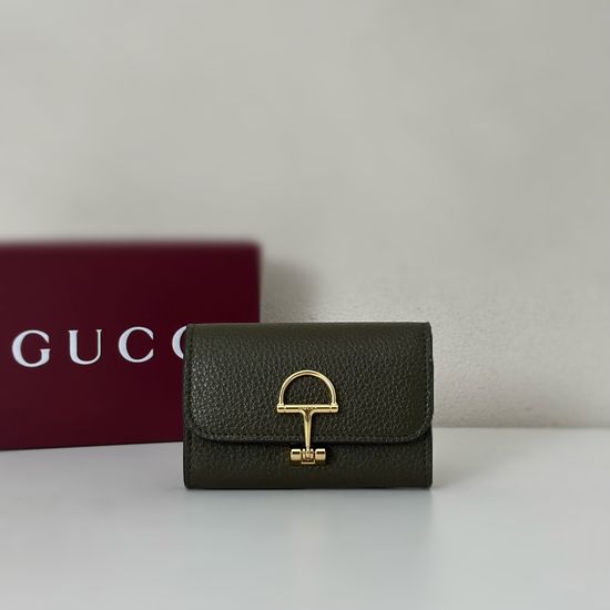 Gucci Leather Compact Wallet 828148