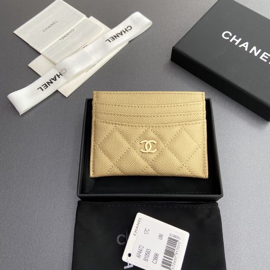 Chanel Wallet Gold Fine Grain 4472