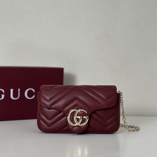 Gucci Red Leather Crossbody Bag 841290