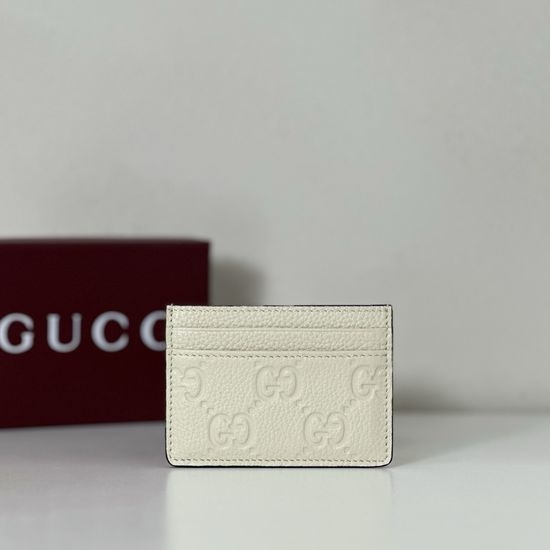 Gucci White Textured Leather Mini Purse 815883