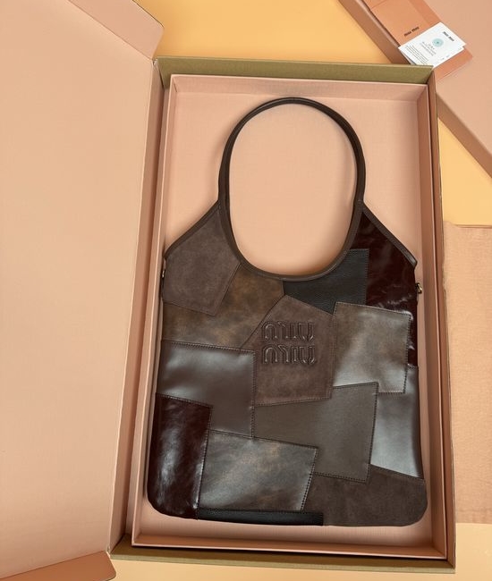 Miu Miu IVY Leather Patchwork Shoulder Bag 5BG231