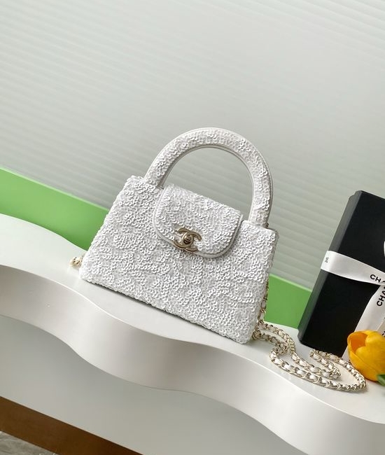 Chanel Kelly Handle Bag with Chain Shoulder Strap AS4416