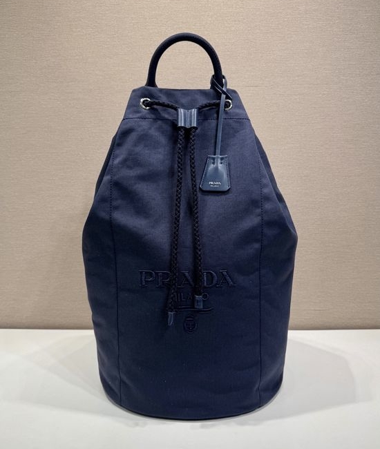 Prada Linen Blend Drawstring Travel Bag 2VY011