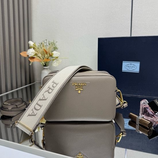 Prada Double Strap Leather Handbag 1BH082