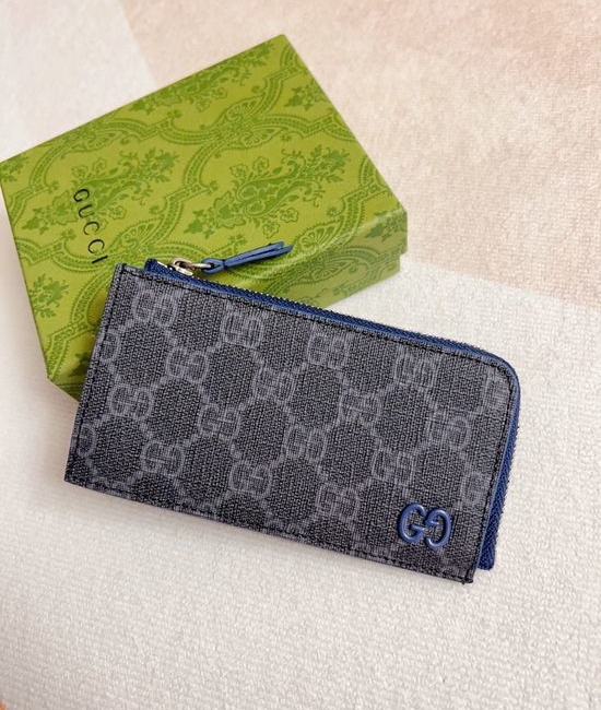 Gucci GG Supreme Canvas Card Holder 795233