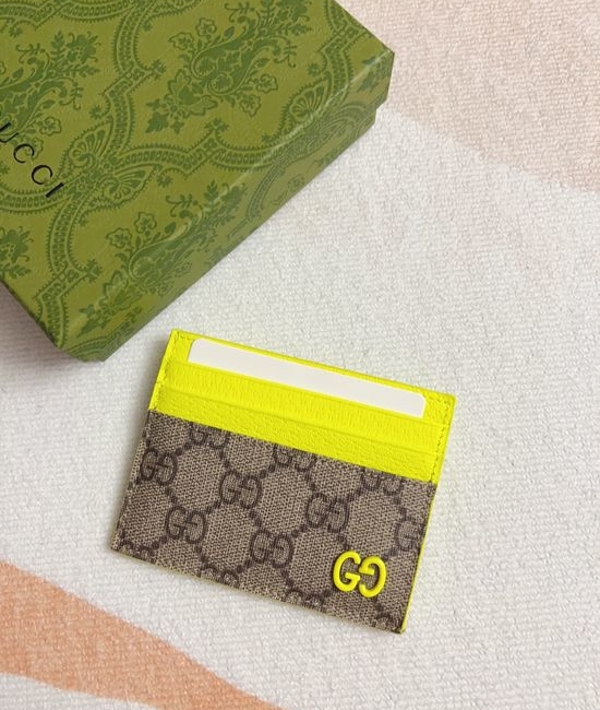 Gucci GG Supreme Canvas Card Holder 795230