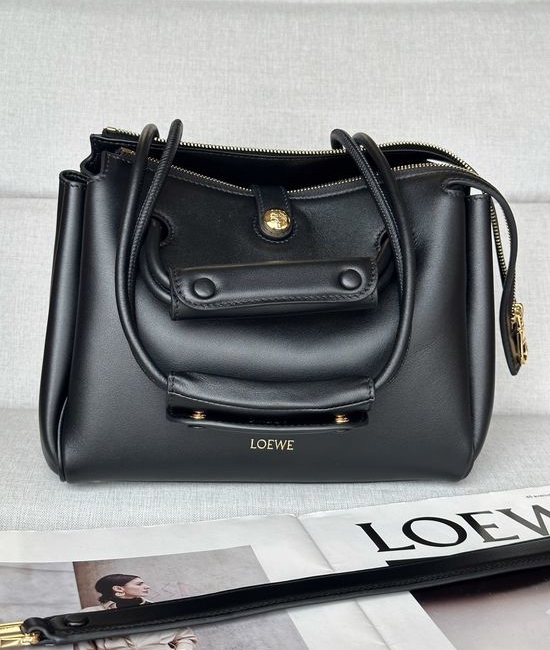 Loewe Madrid Soft Calfskin Trapeze Handbag 0256