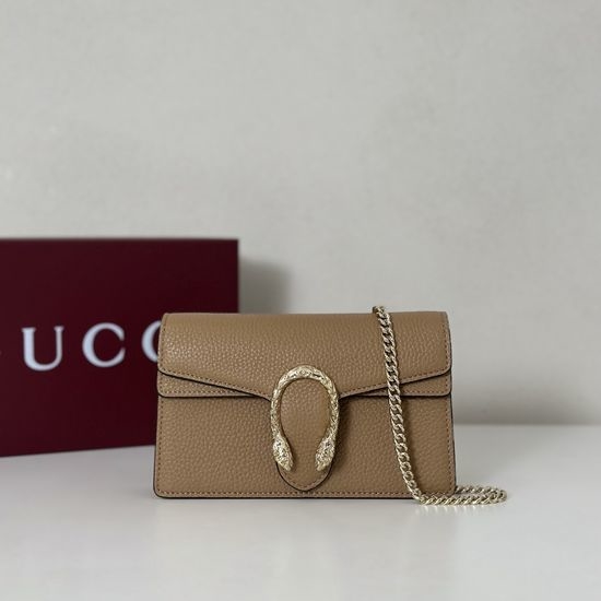 Gucci Chain Bag Beige Leather 476432