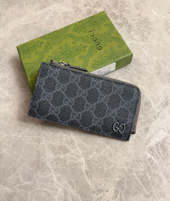Gucci GG Supreme Canvas Card Holder 795233