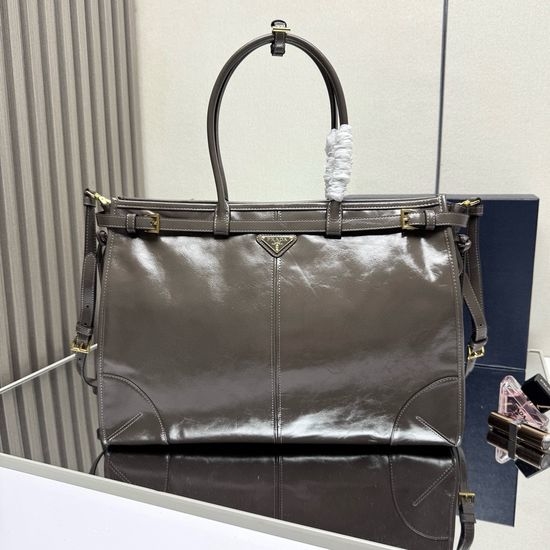 Prada LusSolf Vintage Large Leather Satchel 1BA439