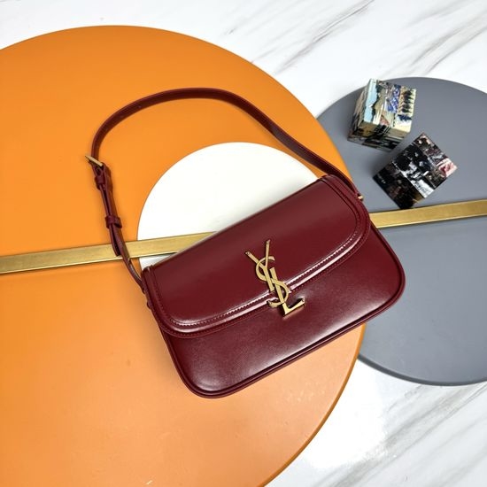 Yves Saint Laurent YSL Solferino Box Leather Shoulder Bag 832330