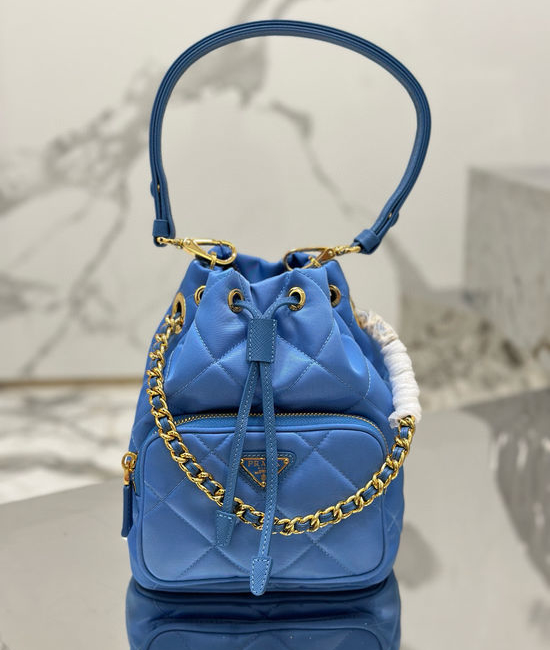 Loewe Quilted Bucket Recycled Nylon Shoulder Bag 1BH038