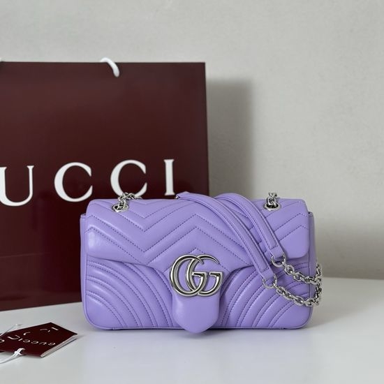 Gucci Classic Handbag Light Purple 837267