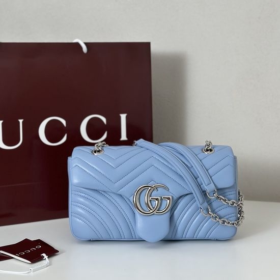 Gucci Large Handbag Light Blue 837267