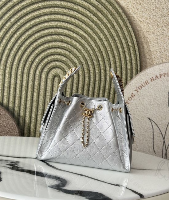 Chanel Hobo Quilted Shoulder Bag AS5293