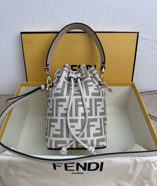 Fendi Mon Tresor Mini Leather Bucket Bag 010FD