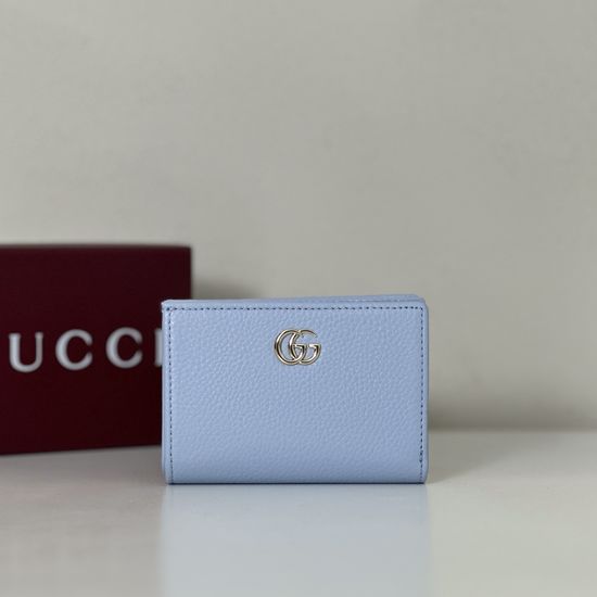 Gucci Light Blue Burgundy Mini Pouch 790063