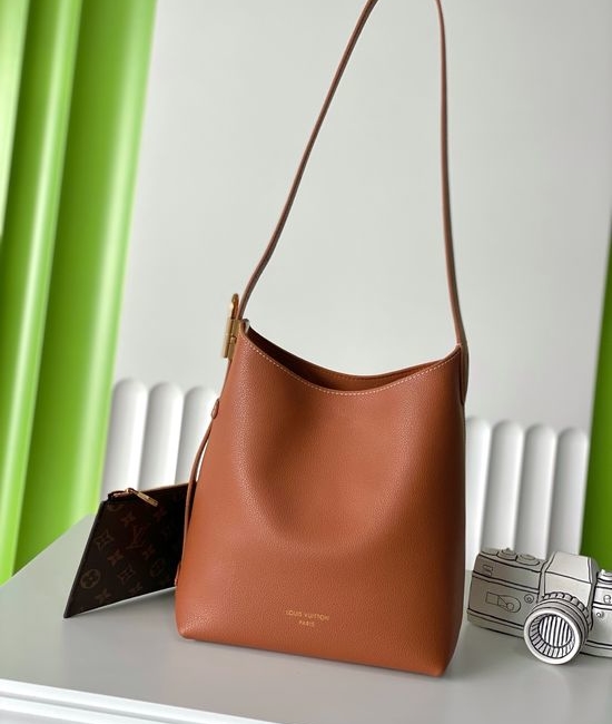 Louis Vuitton LV Low Key Hobo Leather Bucket Bag M25354