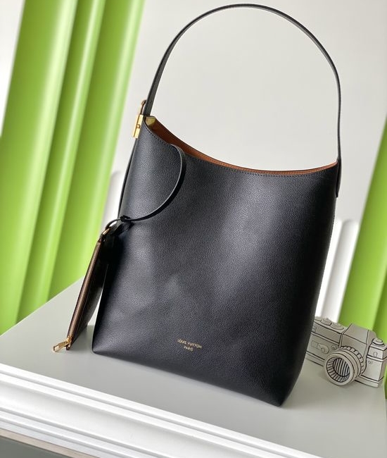 Louis Vuitton LV Low Key Hobo Leather Bucket Bag M24856